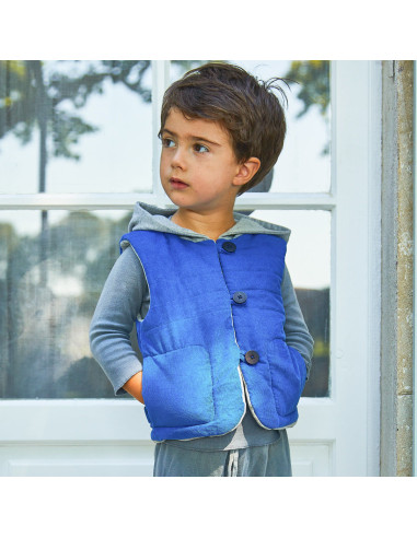 Unisex sleeveless vest pattern Vienne kids - Ikatee