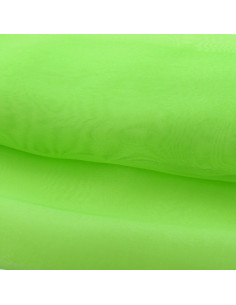 Organza fabric - Lime green