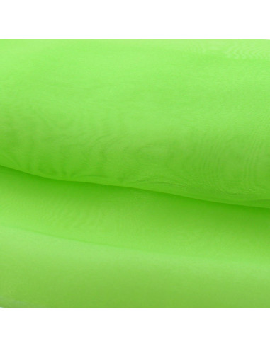 Organza fabric - Lime green