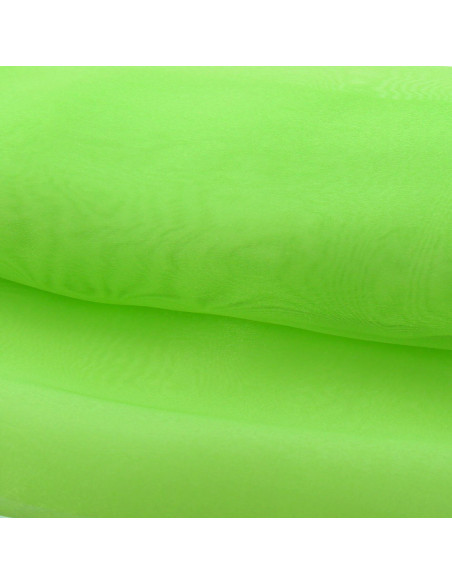 Organza fabric - Lime green