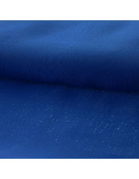 Dark blue organza fabric