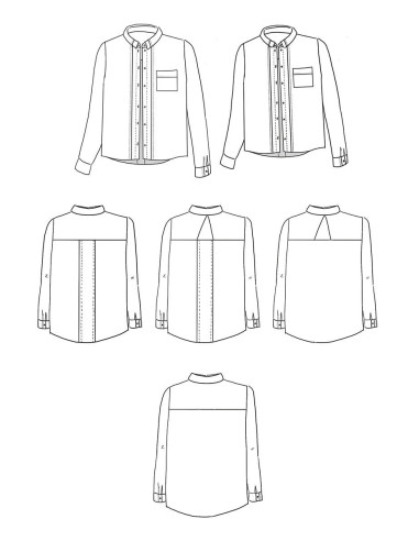 Skyline Shirt Pattern - Maison Fauve