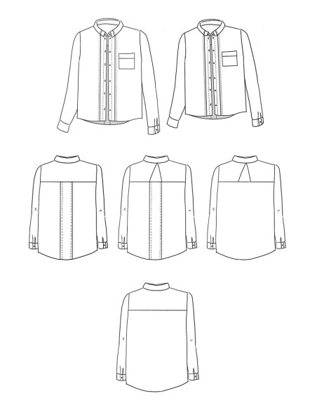 Skyline Shirt Pattern - Maison Fauve