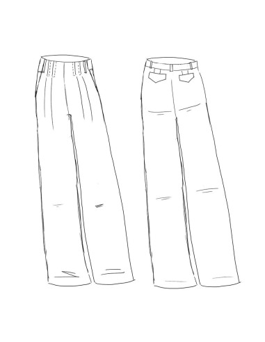 Brooklyn Pants Pattern - Maison Fauve