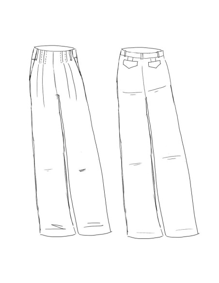 Brooklyn Pants Pattern - Maison Fauve