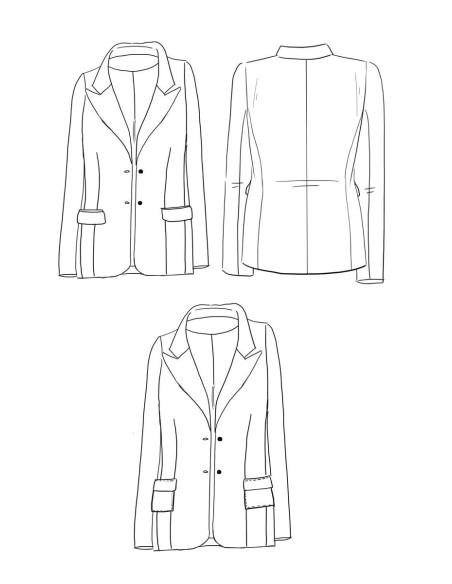 Manhattan Jacket Pattern - Maison Fauve