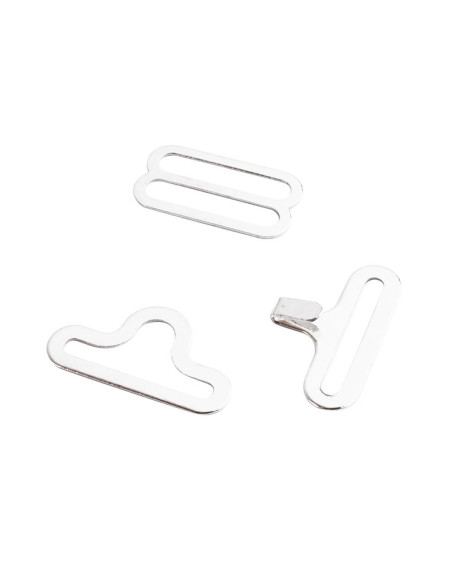 Set of 20 bow tie clips - White