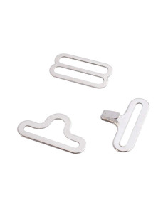 Set of 20 bow tie clips - Silver 2
