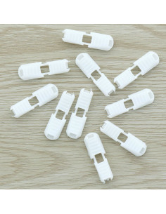 Foldable cord end - White