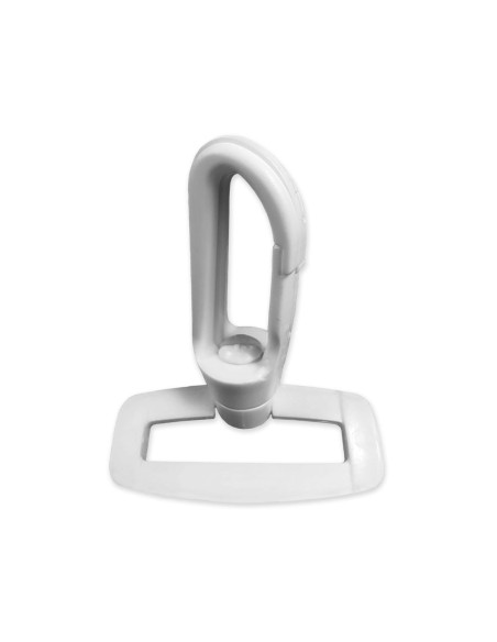 Plastic carabiner - White 25 mm