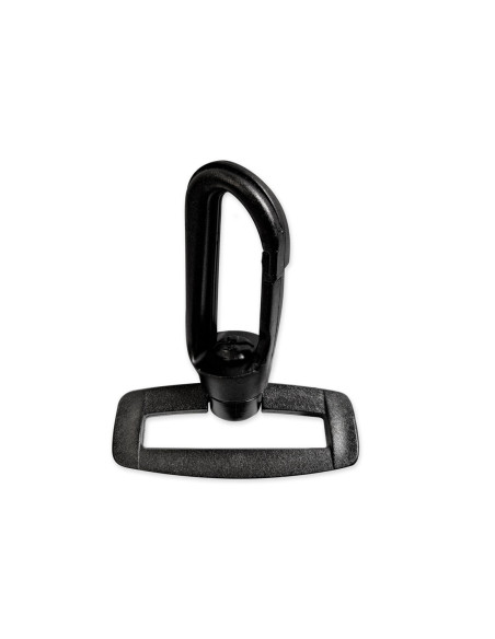 Plastic carabiner - Black 20 mm