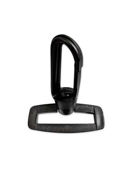 Plastic carabiner - Black 25 mm