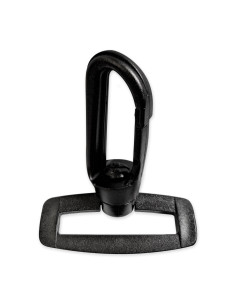 Plastic carabiner - Black 40 mm