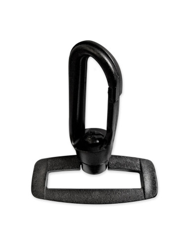 Plastic carabiner - Black 40 mm