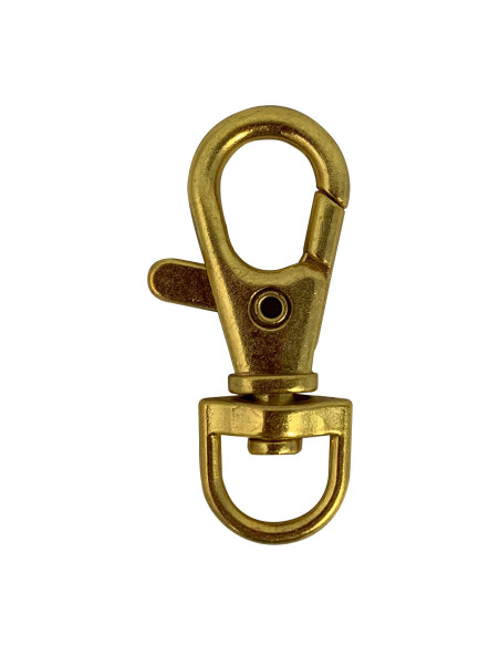 Metal carabiner - Gold 40 x 10 mm
