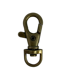 Metal carabiner - Bronze 40 x 10 mm