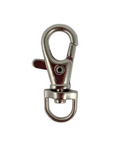 Metal carabiner - Silver 40 x 10 mm