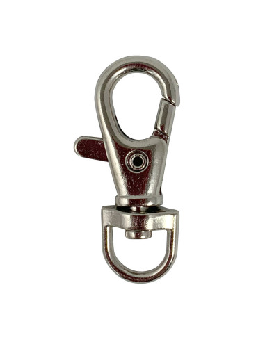 Metal carabiner - Silver 40 x 10 mm