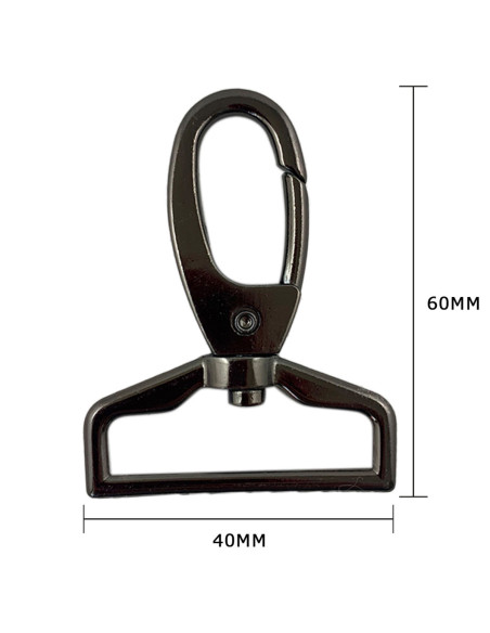 Metal carabiner - Rifle barrel 60 x 40 mm