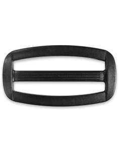 Black plastic sliding buckle 50 mm