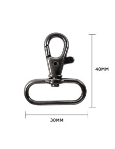 Metal carabiner - Rifle barrel 40 x 30 mm 2