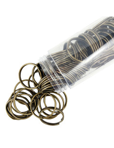 30 mm bronze keychain split rings