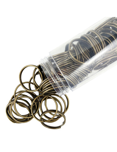 30 mm bronze keychain split rings