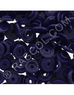 Pack of 25 KAM round resin snaps - Dark purple