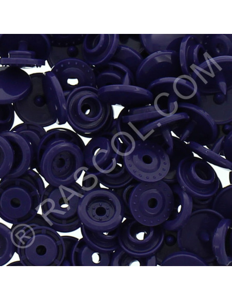 Pack of 25 KAM round resin snaps - Dark purple