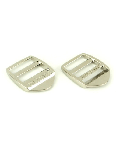 Silver metal adjustment loops 25 mm