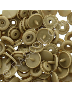 Pack of 25 round KAM resin snaps - Ochre