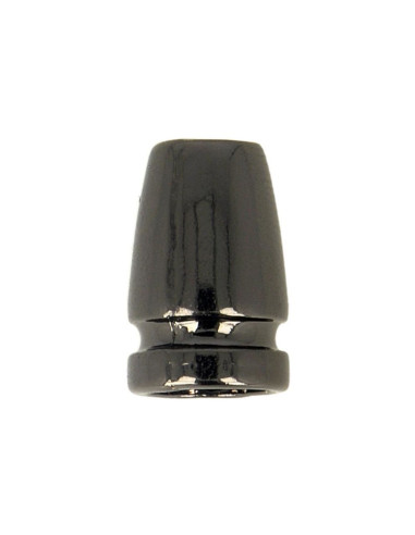 Dark gray metal cable clamp
