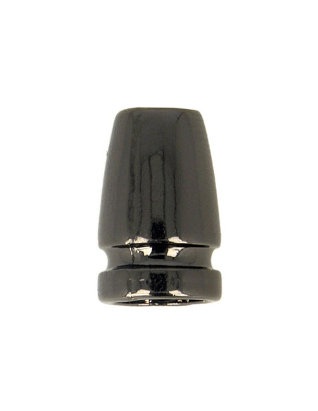 Dark gray metal cable clamp