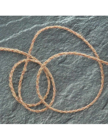 Round jute lurex braid - Copper