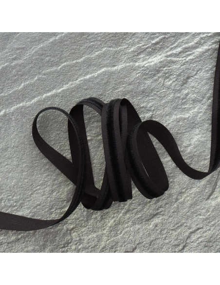 Velvet grosgrain ribbon - Black