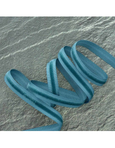 Velvet grosgrain ribbon - Blue