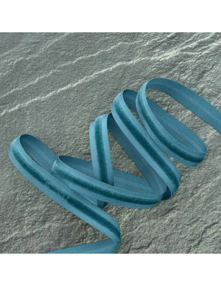 Velvet grosgrain ribbon - Blue
