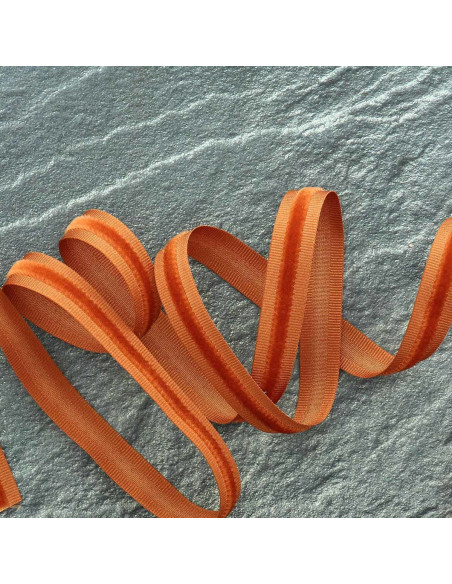 Velvet grosgrain ribbon - Terracotta