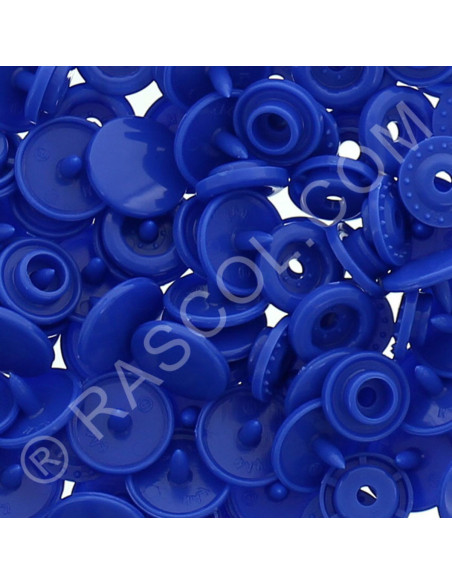 Pack of 25 KAM round resin snaps - Royal Blue