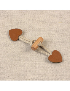 Brandenburg heart faux leather - Camel