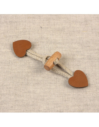 Brandenburg heart faux leather - Camel