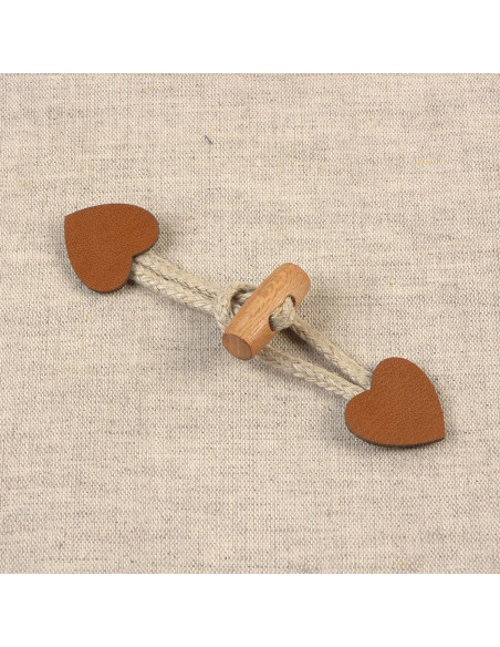 Brandenburg heart faux leather - Camel