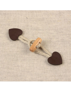 Brandenburg heart faux leather - Brown