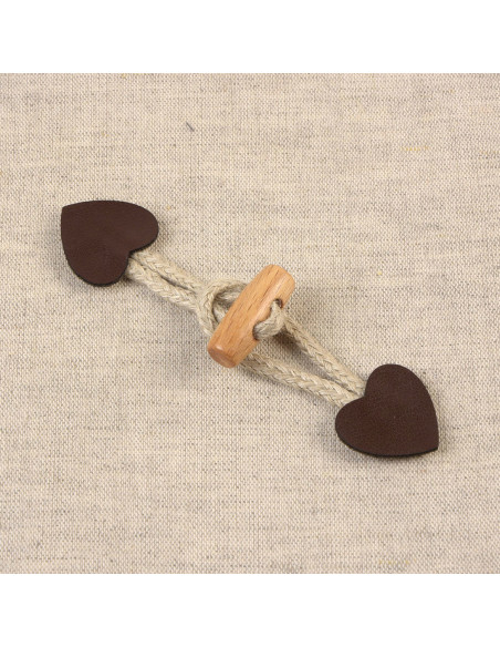 Brandenburg heart faux leather - Brown