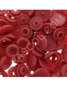 Pack of 25 round KAM resin snaps - Red copper