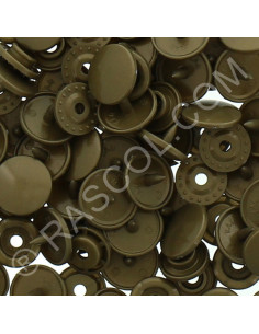 Pack of 25 round KAM resin snaps - Gold