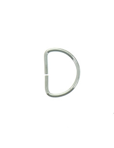 25 mm D-ring - Silver