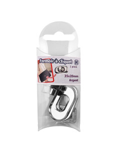 Oval toggle clasp 35 x 20 mm - Silver