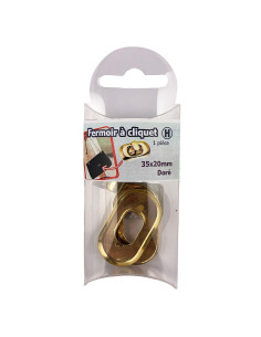 Oval twist clasp 35 x 20 mm - Gold
