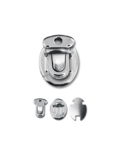 Mini closure for satchel 25 x 18 mm - Silver